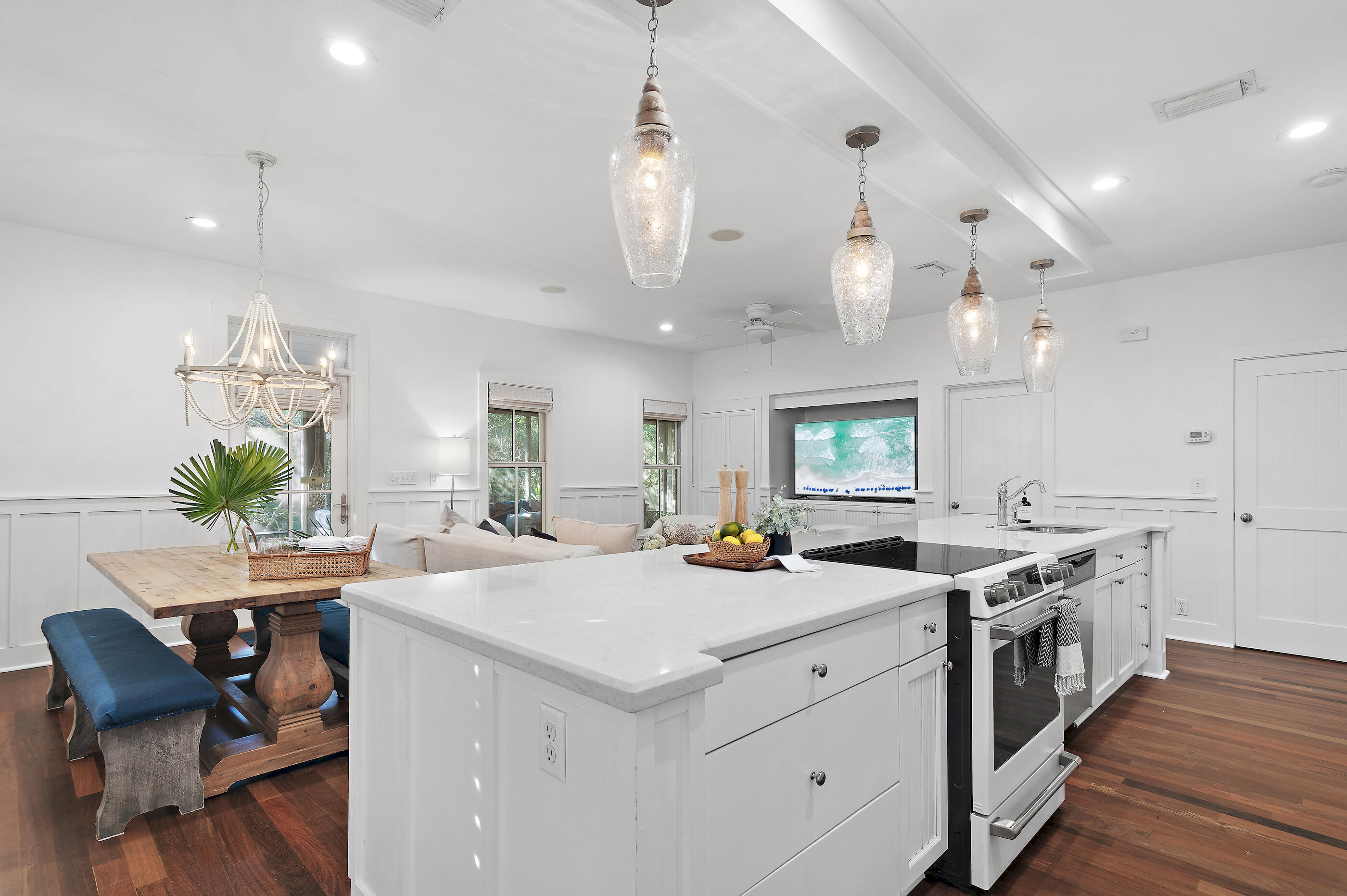 18 Olivia Lane Inlet Beach, FL 32461 - Photo 8 of 44 a kitchen that has a lot of white cabinets and stainless steel appliances