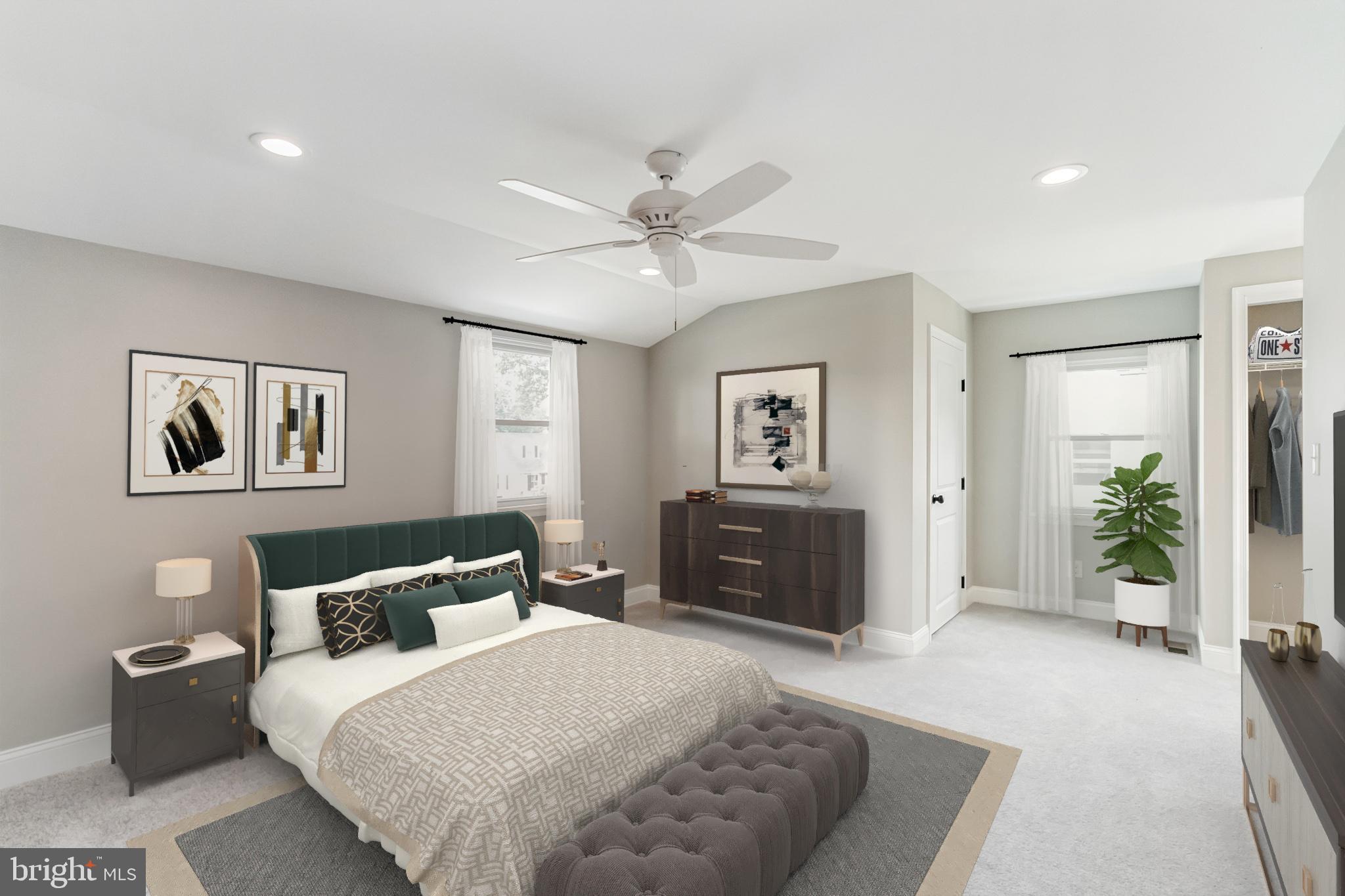 1317 Bradford Road Oreland, PA 19075 - Photo 28 of 39 Main bedroom with virtual staging