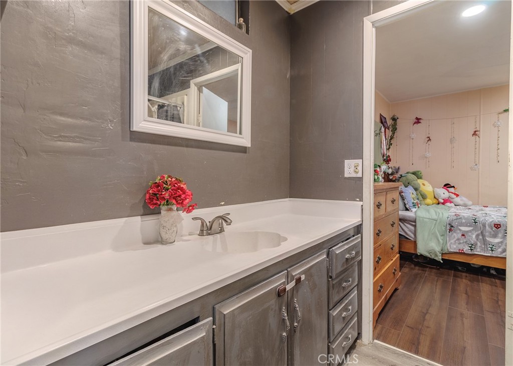 1616 South Euclid Street Anaheim, CA 92804 - Photo 11 of 22 a bathroom with a sink and a mirror
