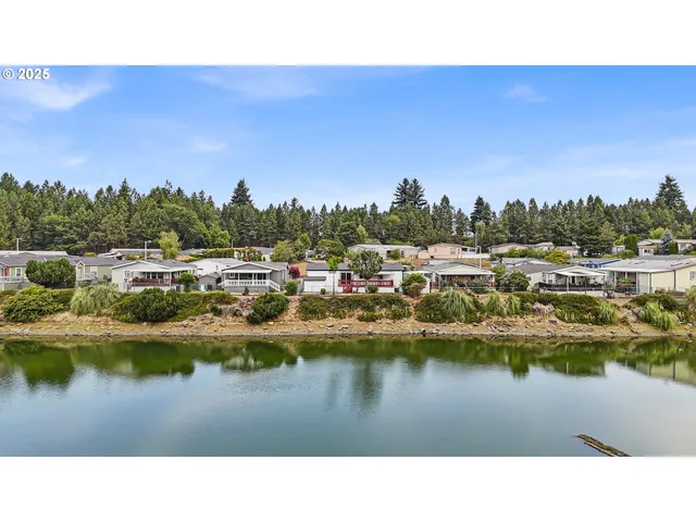 a outdoor space with a lake view