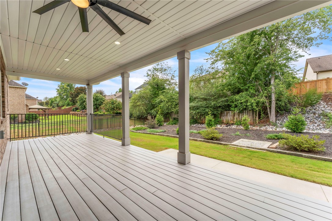 1015 Winmar Drive Anderson, SC 29621 - Photo 38 of 49 This spacious covered patio offers ample outdoor living space, perfect for relaxing or entertaining.