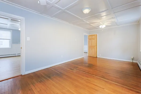 wooden floor in an empty room