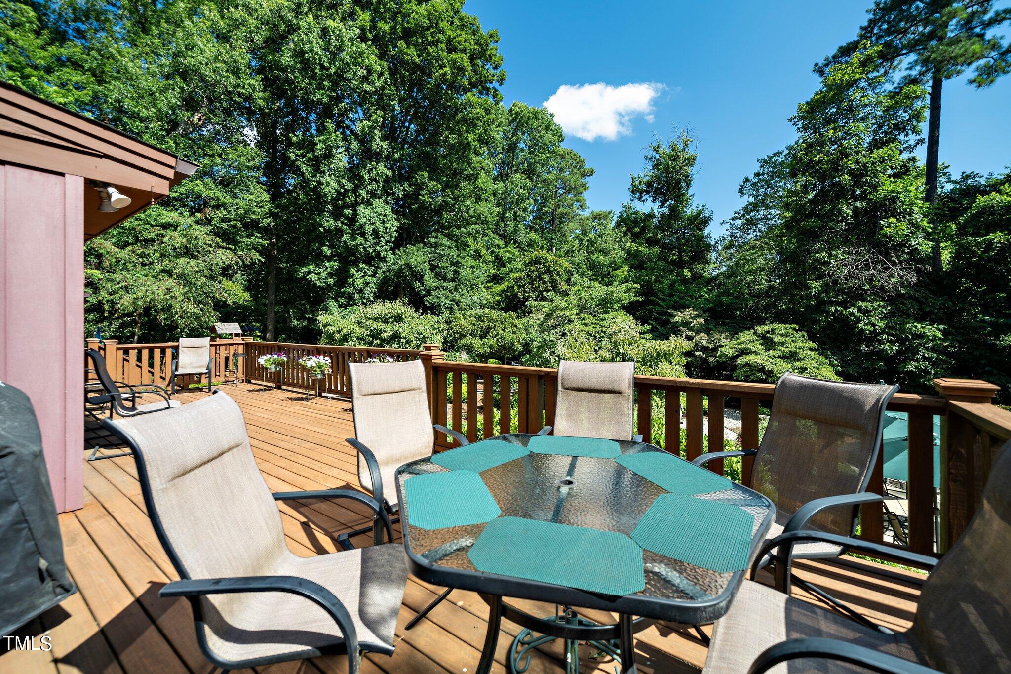 6406 Arnold Road Raleigh, NC 27607 - Photo 18 of 44 a view of balcony patio and deck