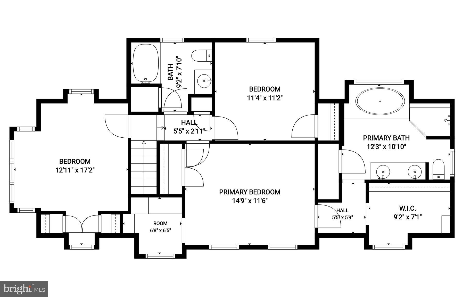6100 Gloster Road Bethesda, MD 20816 - Photo 65 of 67 Floor plans of upper level.