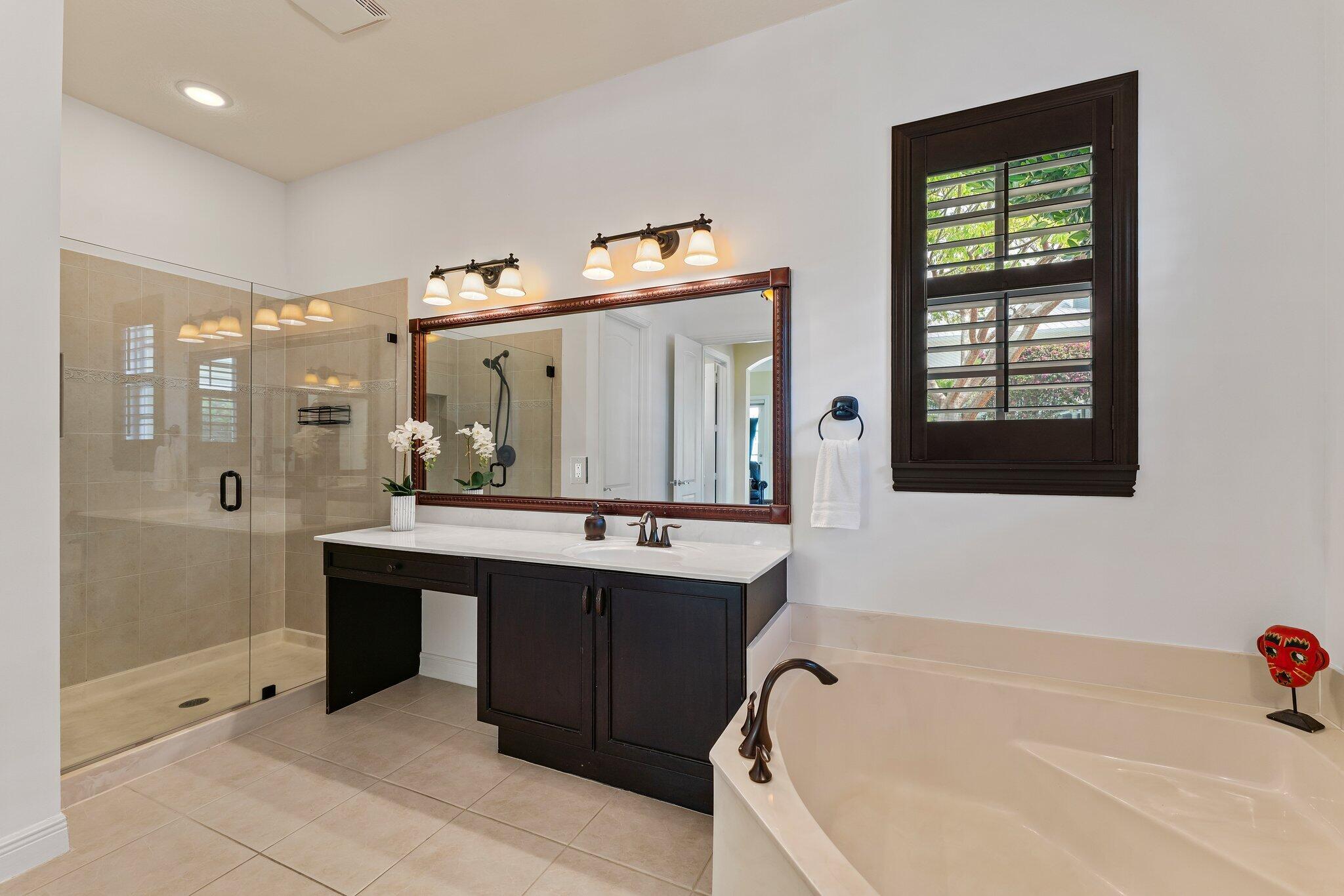 111 Leather Leaf Drive Jupiter, FL 33458 - Photo 36 of 81 1st Floor Primary Bath Ensuite