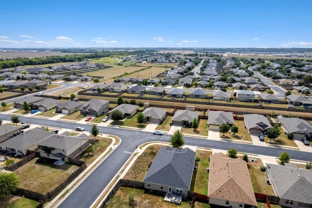 an aerial view of a city