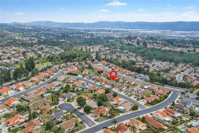 an aerial view of city