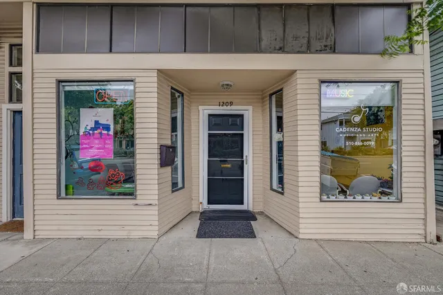 a view of entrance door of the building