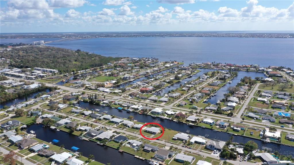 554 Lindley Terrace Port Charlotte, FL 33952 - Photo 56 of 57 an aerial view of beach and ocean