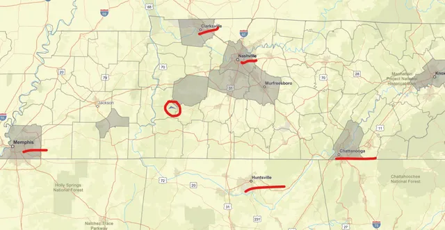 a view of a lake from a yard