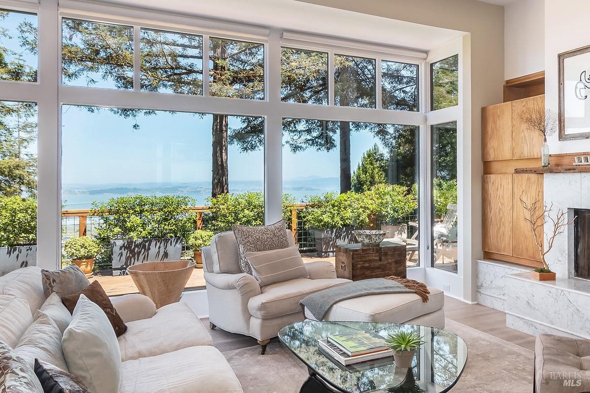 Stunning views from your living room! This view changes throughout the day with the light, clouds and ships in the Bay.