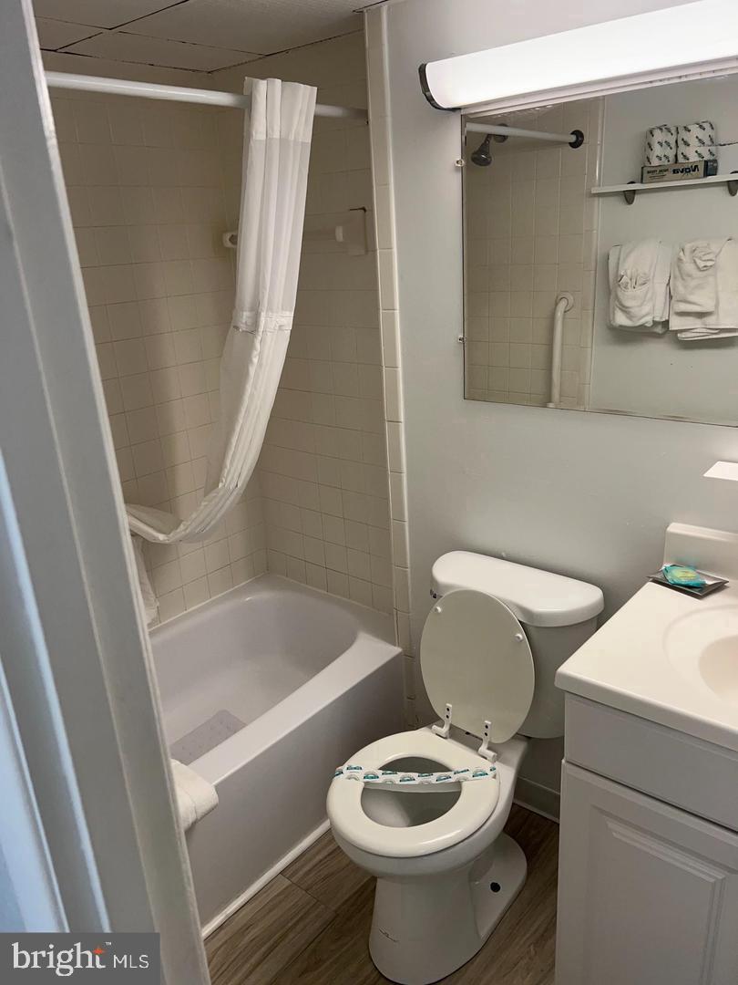 107 North Atlantic Avenue, Unit 201 Ocean City, MD 21842 - Photo 6 of 25 a white toilet sitting next to a bath tub