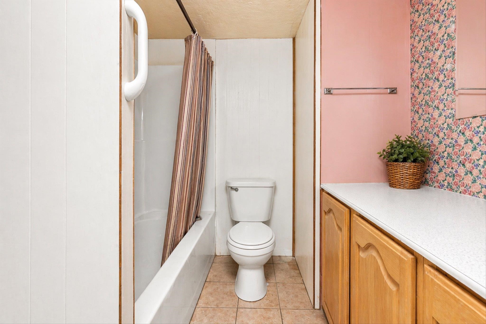216 Burch Road Dyersburg, TN 38024 - Photo 8 of 25 a bathroom with a potted plant and a shower