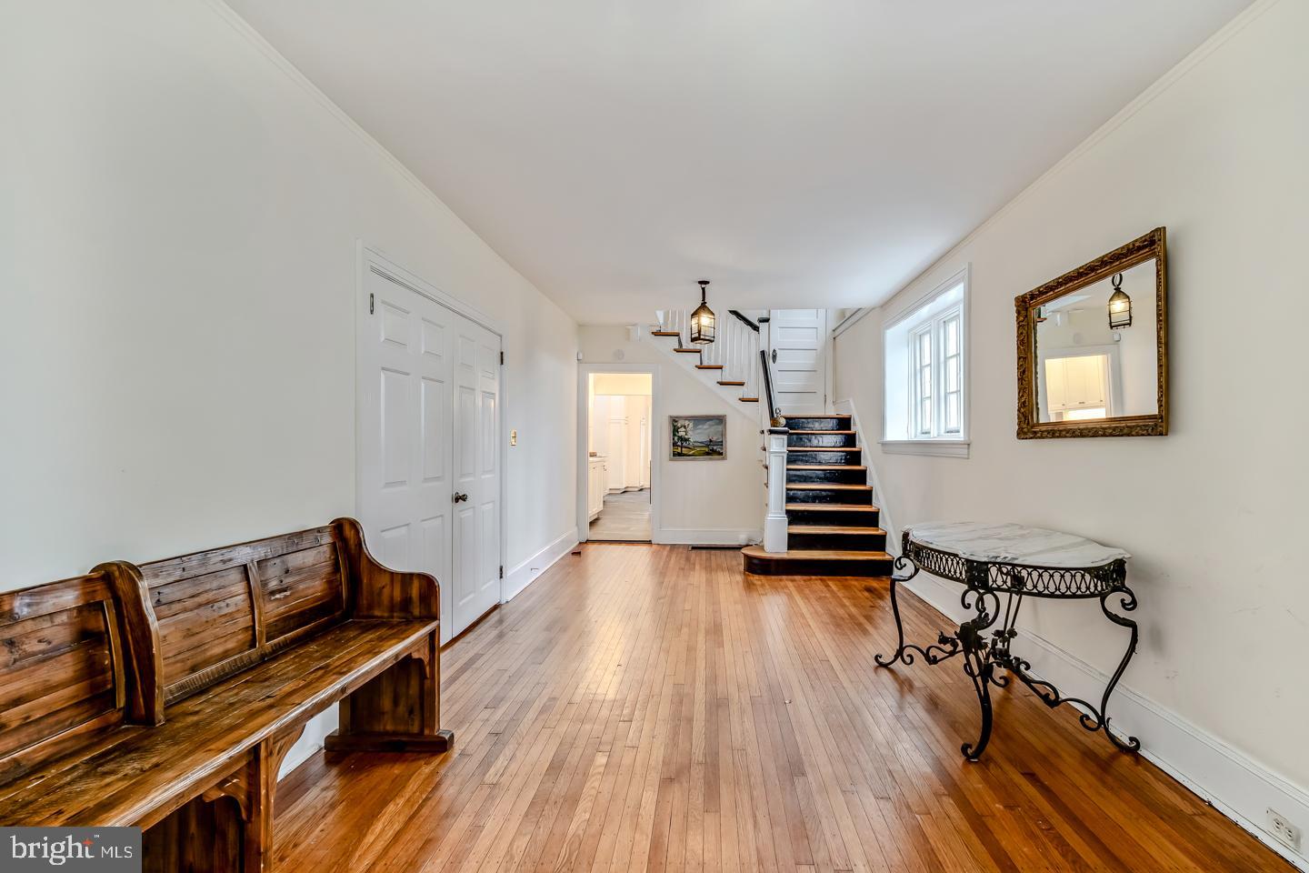 114 Llanfair Road Ardmore, PA 19003 - Photo 15 of 80 a living room with furniture and a wooden floor