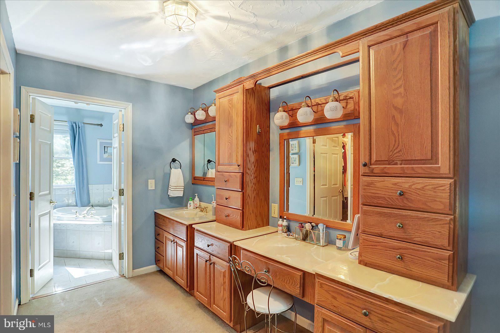 63 Lindsay Lane Hanover, PA 17331 - Photo 26 of 39 a spacious bathroom with a double vanity sink a mirror and a bathtub