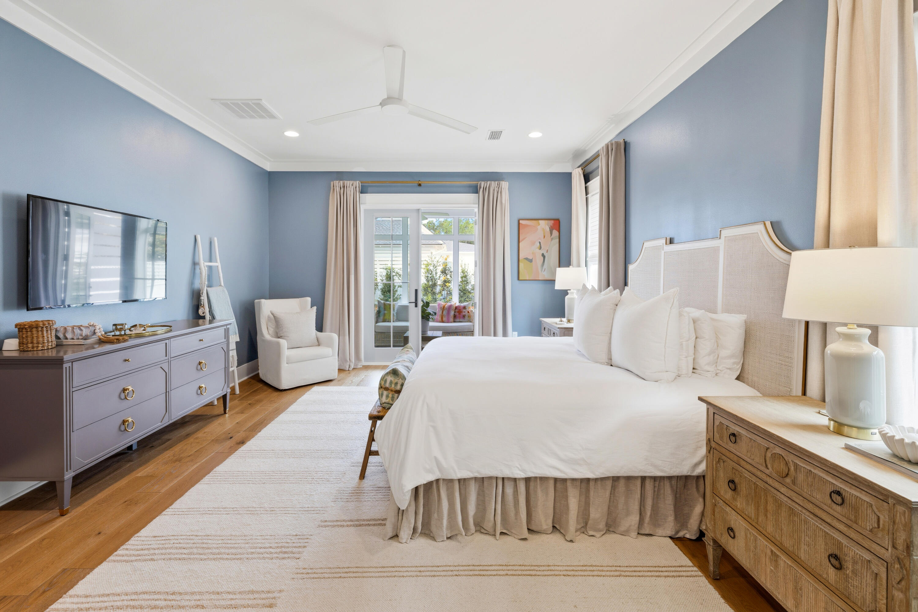 113 Catface Dr Inlet Beach Inlet Beach, FL 32461 - Photo 27 of 53 a spacious bedroom with a large bed and a window