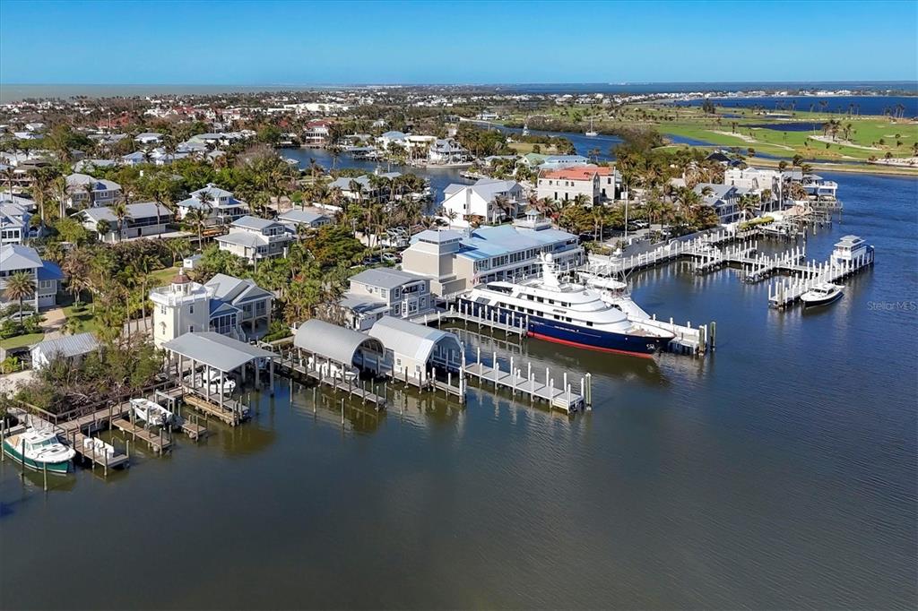 208 Harbor Drive Boca Grande, FL 33921 - Photo 47 of 53 an aerial view of residential houses with outdoor space