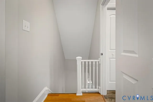 a view of hallway with window