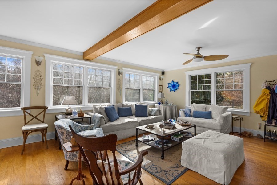 61 Causeway Road Tisbury, MA 02568 - Photo 12 of 42 a living room with furniture and a large window