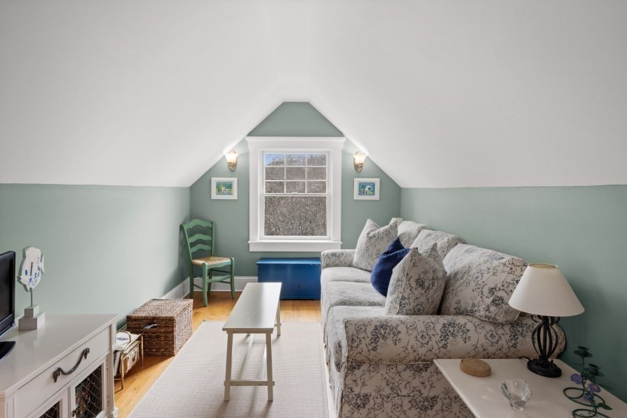 61 Causeway Road Tisbury, MA 02568 - Photo 35 of 42 a living room with furniture and a flat screen tv