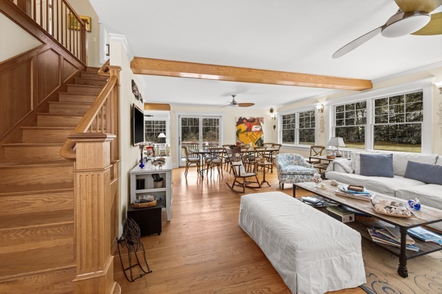 61 Causeway Road Tisbury, MA 02568 - Photo 9 of 42 a living room with furniture and wooden floor