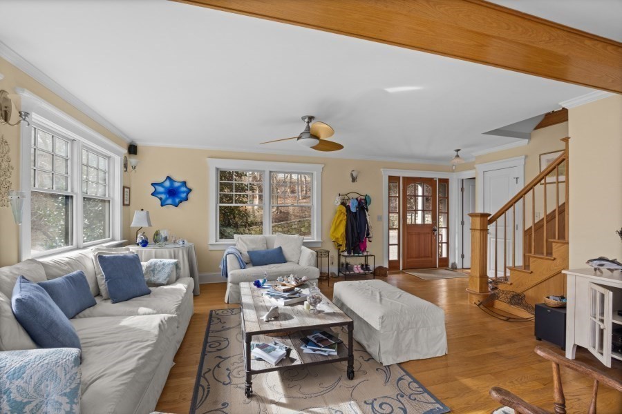 61 Causeway Road Tisbury, MA 02568 - Photo 10 of 42 a living room with furniture and a large window