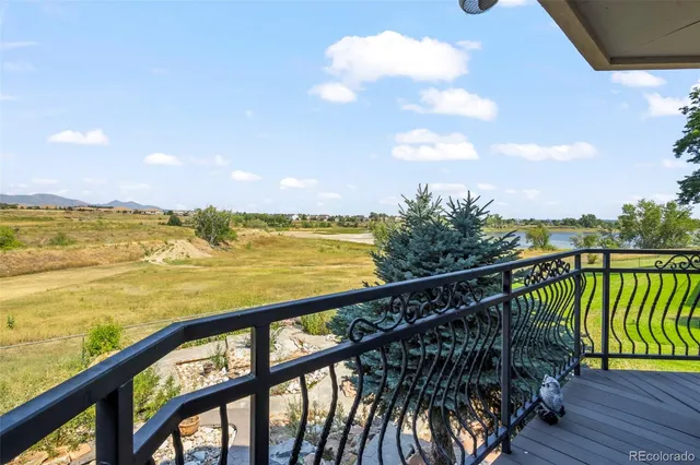 a view of ocean from a balcony
