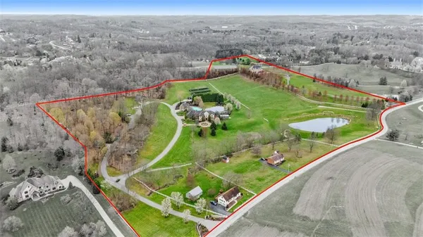 an aerial view of a football ground