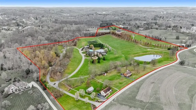 an aerial view of a football ground