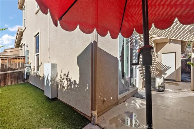 a view of a deck with wooden fence and floor