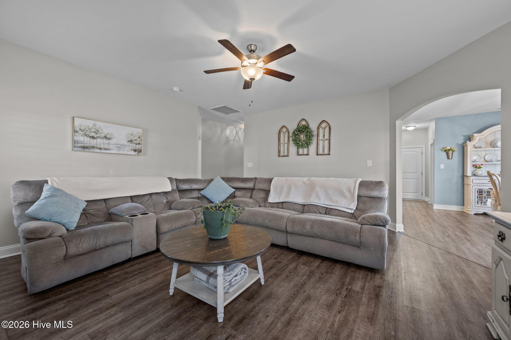 878 Stormy Gale Lane Holly Ridge, NC 28445 - Photo 15 of 54 Living Room with Fireplace