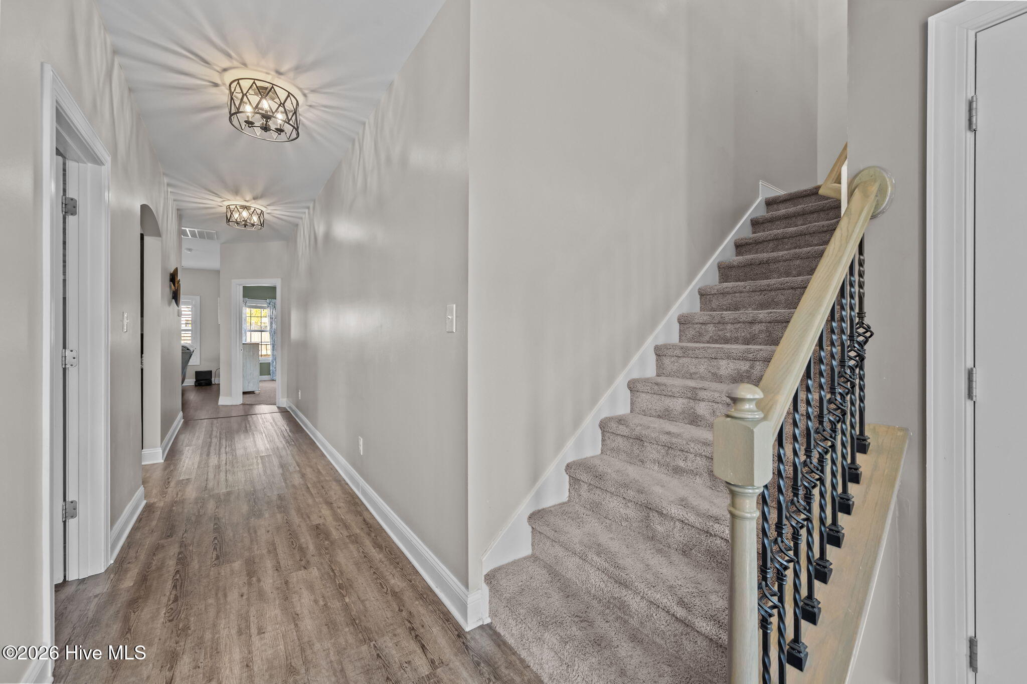 878 Stormy Gale Lane Holly Ridge, NC 28445 - Photo 29 of 54 Entry / Stairs to Second Floor
