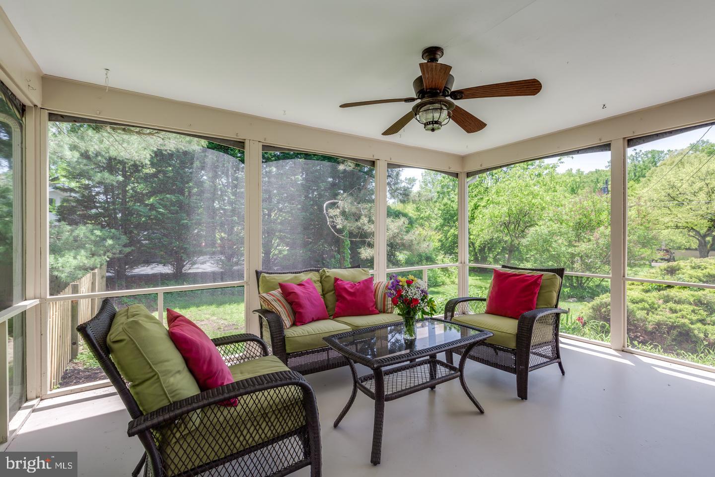 121 Haines Drive Moorestown, NJ 08057 - Photo 8 of 49 Screened porch off the living room w/views