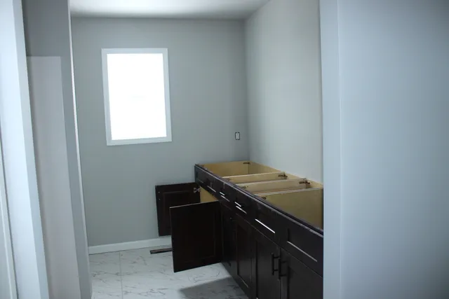 a utility room with a sink