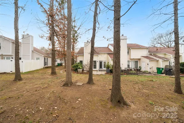 a view of a street with an trees