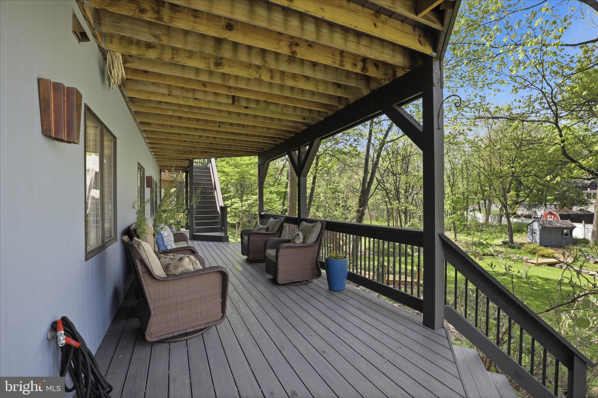 137 East Woods Drive Lititz, PA 17543 - Photo 51 of 64 a balcony with wooden floor and furniture