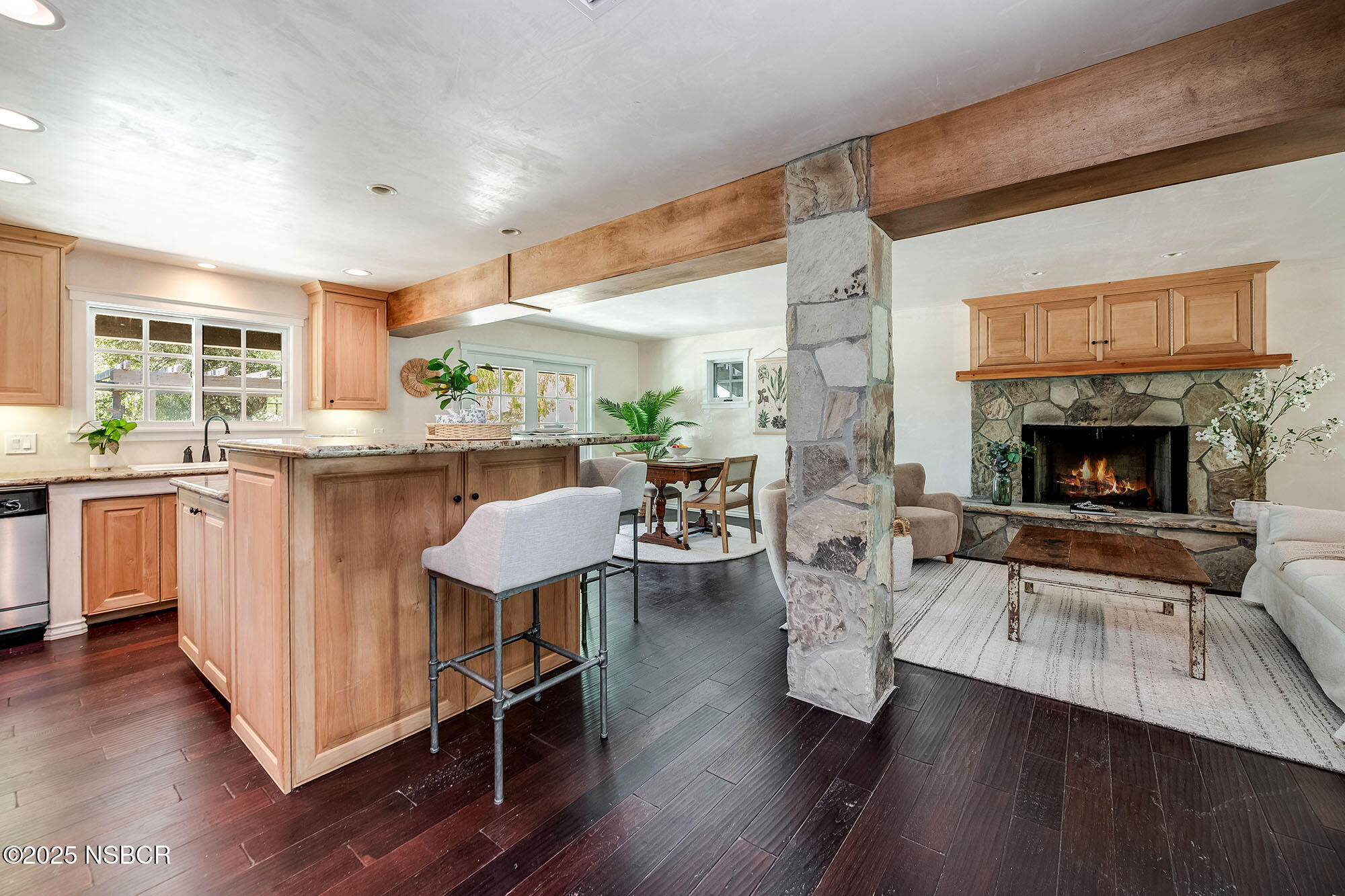 3333-3349 Long Valley Road Santa Ynez, CA 93460 - Photo 75 of 97 a living room with furniture and a fireplace