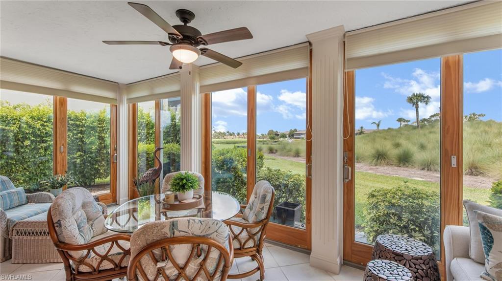 641 Teryl Road, Unit 3 Naples, FL 34112 - Photo 1 of 34 Lanai with view of the 18th Fairway of the Pines