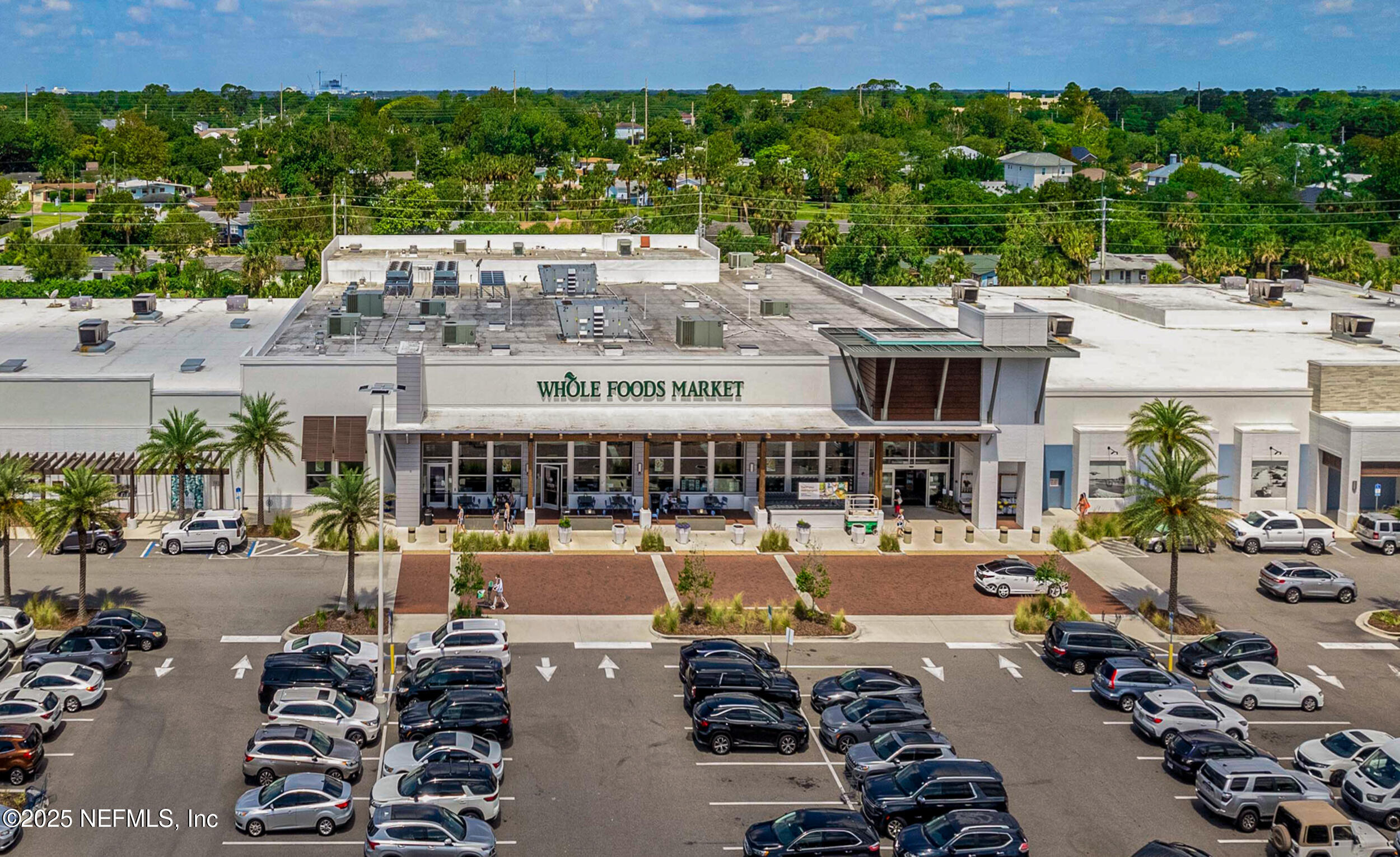 1211 Penman Road Jacksonville Beach, FL 32250 - Photo 38 of 44 an aerial view of a house with a garden view