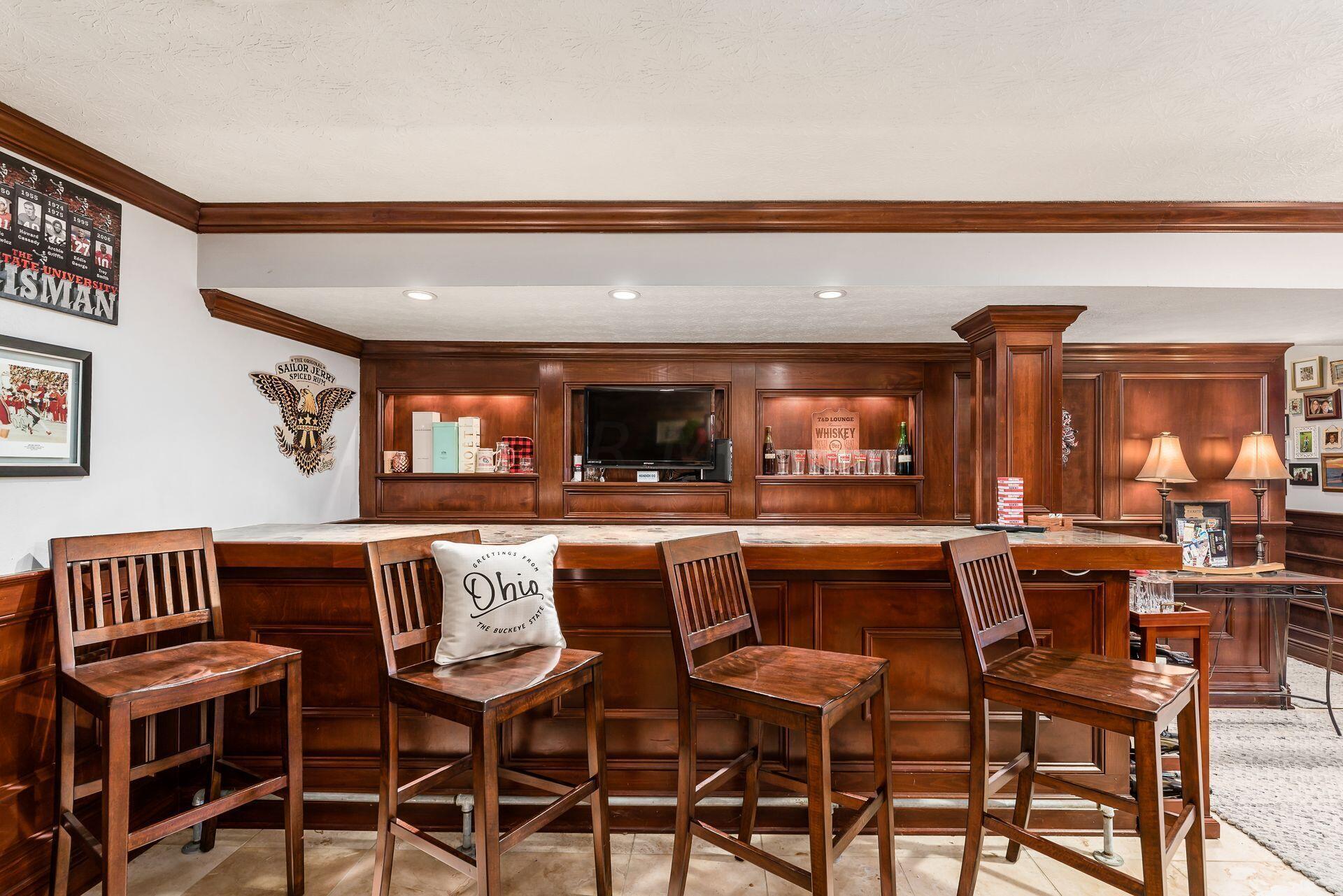 7080 Rieber Street Columbus, OH 43085 - Photo 26 of 55 Pub Style bar area in basement!