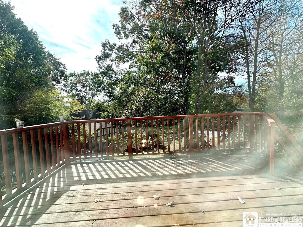 1802 Stardust Lane Olean, NY 14760 - Photo 11 of 46 Looking through the sliding glass doors out to the