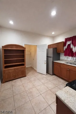 a view of cabinets and window