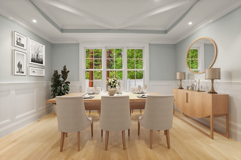 86 Parker Road Wellesley, MA 02482 - Photo 11 of 25 a dining room with furniture a window and wooden floor