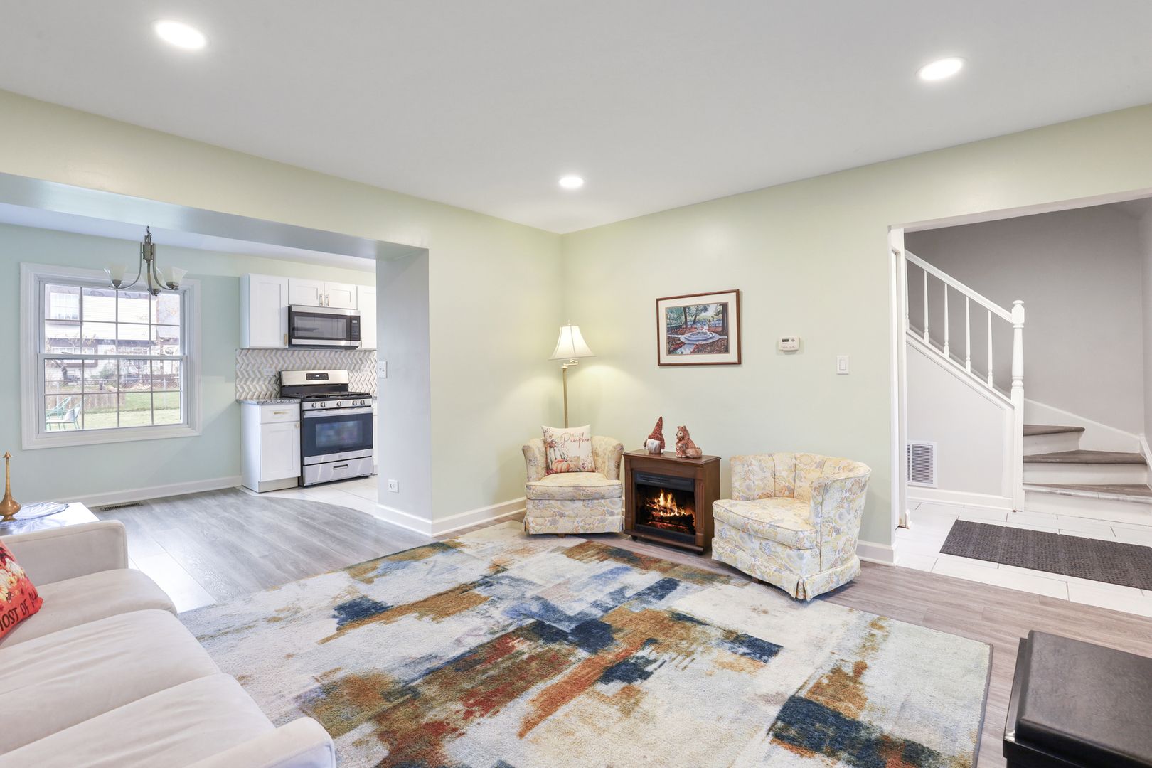1475 Farrington Lane Aurora, IL 60504 - Photo 30 of 45 a living room with furniture window and wooden floor