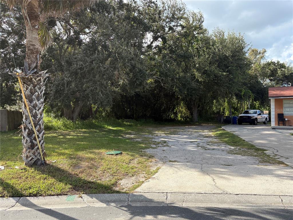 a view of street with trees