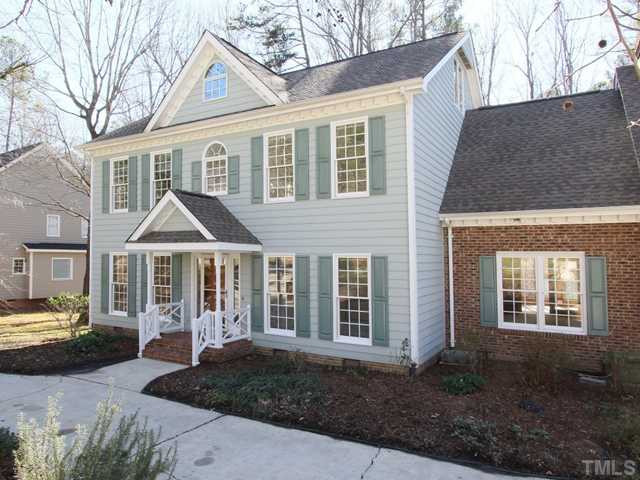 12400 Whartons Way Raleigh, NC 27613 - Photo 1 of 23 Charming five bedroom home sits on a .29 acre corner lot. Side entry 2 car garage and circular driveway. Exterior Front