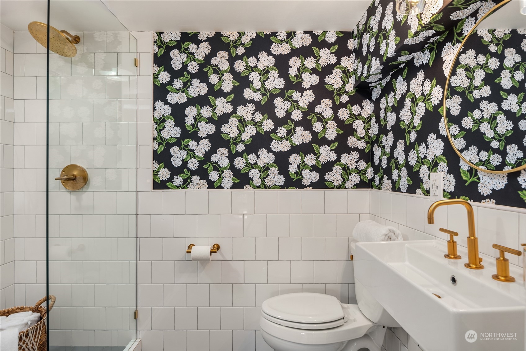8850 30th Avenue Southwest Seattle, WA 98126 - Photo 19 of 39 a bathroom with a sink toilet and shower