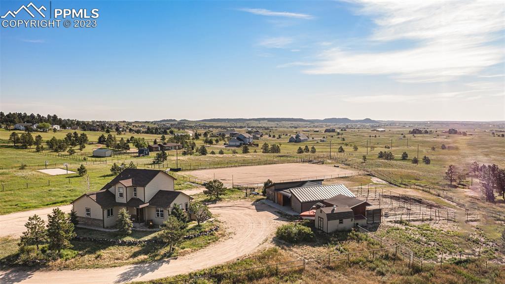 14965 Tanner Trail Elbert, CO 80106 - Photo 5 of 50 an aerial view of a house with lake view