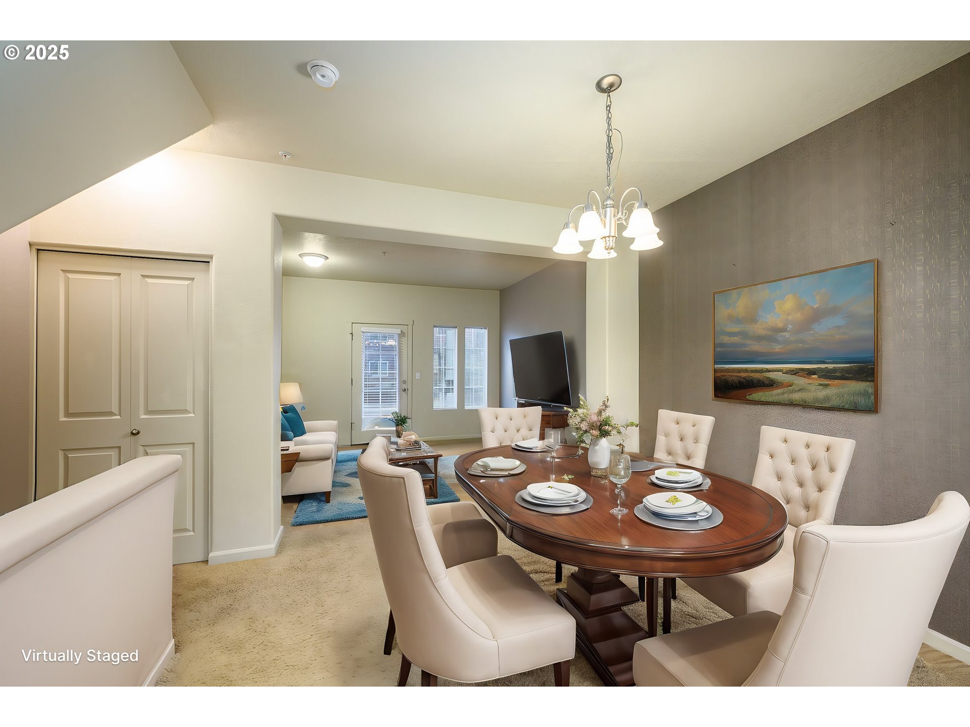 10795 Northeast Gateway Place Hillsboro, OR 97006 - Photo 4 of 27 a view of a dining room with furniture and chandelier
