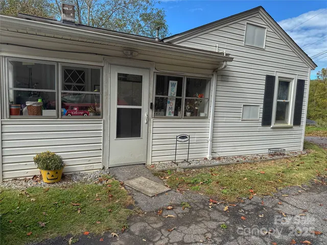 a front view of a house